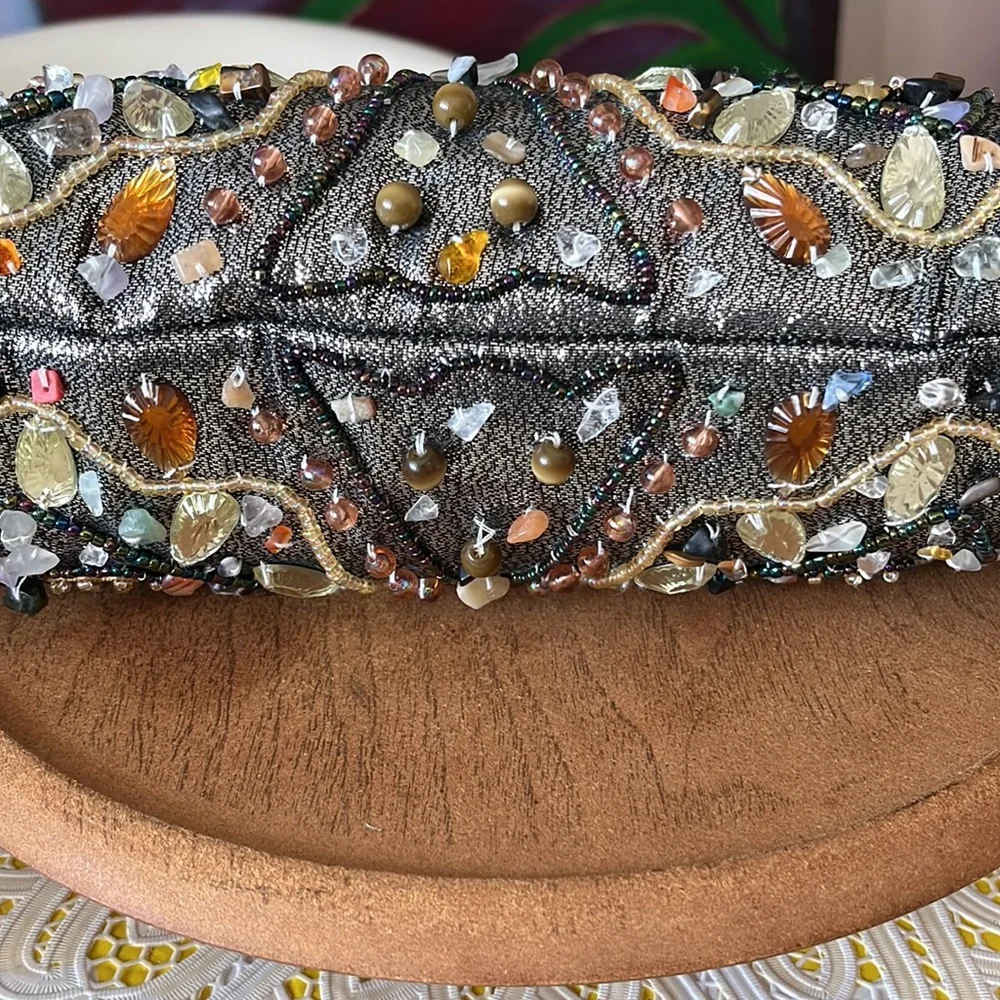 Vintage Repo Lucite Beaded Colorful Bag - Picture 11 of 11